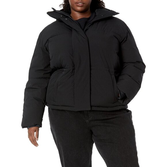 Women's Plus Size Water-Resistant Puffer Jacket Quilted Warm Winter Coat - Picture 5 of 7
